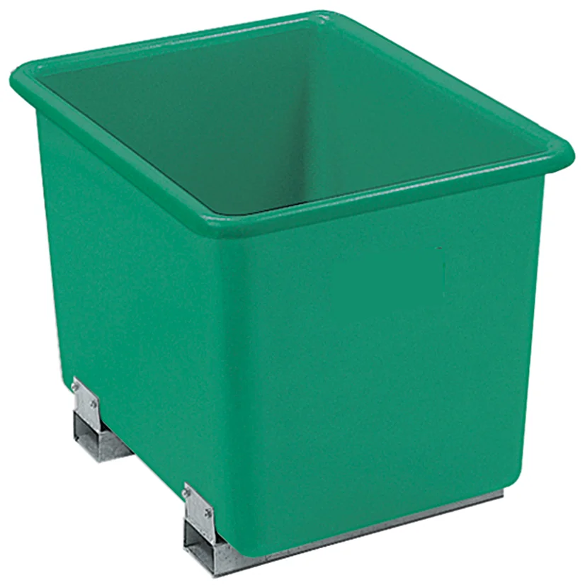 CEMO Rectangular container with forklift pockets, 700 L